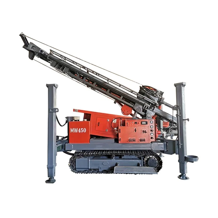 crawler mounted water well drilling rig