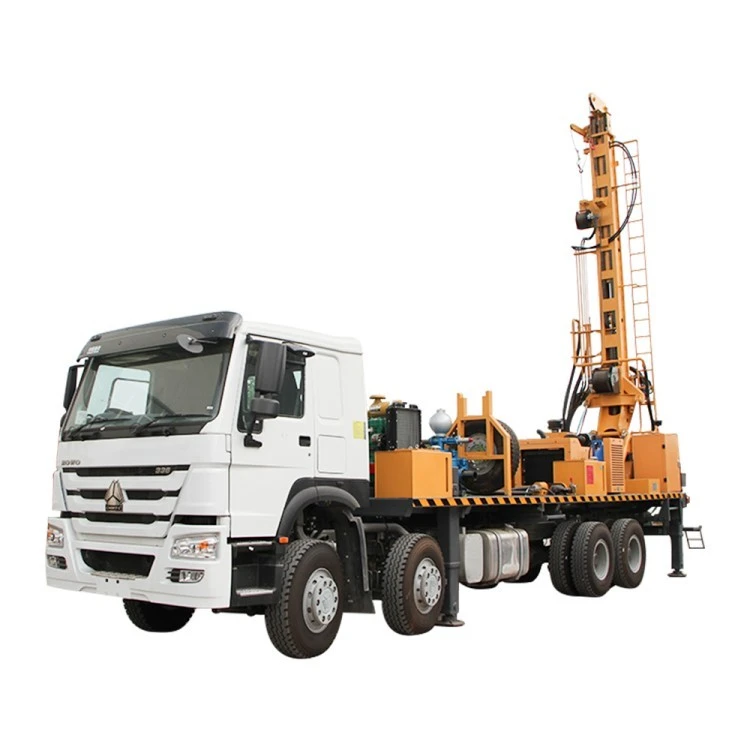 hydraulic rotary truck mounted water well drilling rig